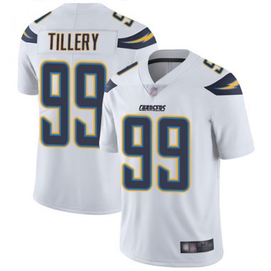 Los Angeles Chargers NFL Football Jerry Tillery White Jersey Youth Limited 99 Road Vapor Untouchable